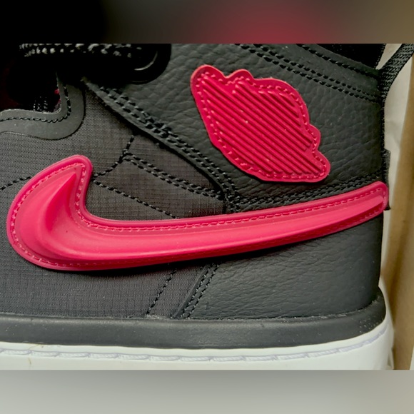 Air Jordan 1 High React Black Noble Red; men’s 8.5 - Picture 4 of 14